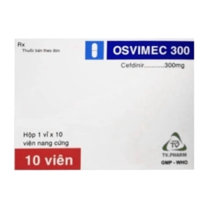 Osvimec 300 TV.Pharm 1 vỉ x 10 viên (Cefdinir)