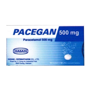 Pacegan 500mg Hasan 10 vỉ x 2 viên (Paracetamol)