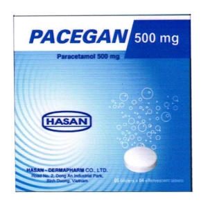 Pacegan 500mg Hasan 5 vỉ x 4 viên (Paracetamol)