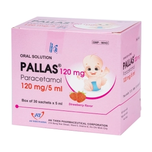 Pallas 120mg An Thiên 30 gói x 5ml (Paracetamol)