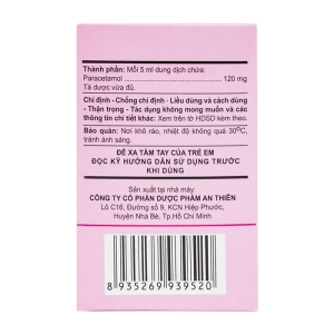 Pallas 120mg An Thiên 30 gói x 5ml (Paracetamol)