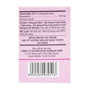 Pallas 120mg An Thiên 30 ống x 5ml (Paracetamol)