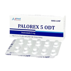 Palorex 5 ODT Apimed 3 vỉ x 10 viên (Desloratadin)