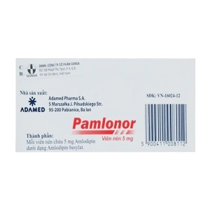 Pamlonor 5mg Adamed 9 vỉ x 10 viên Pamlonor 5mg Adamed 9 vỉ x 10 viên
