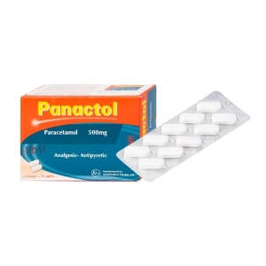Panactol 500mg Khapharco 10 vỉ x 10 viên (Paracetamol)