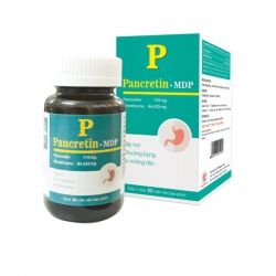 Pancretin-MDP Hộp 1 chai 60 viên - Hỗ trợ đầy hơi, chướng bụng