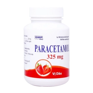 Paracetamol 325mg Mediplantex lọ 100 viên (Paracetamol vị dâu)