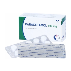 Paracetamol 500mg Bidiphar 10 vỉ x 10 viên (Paracetamol)
