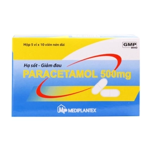 Paracetamol 500mg Mediplantex 5 vỉ x 10 viên (Paracetamol)