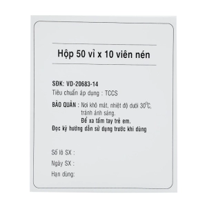 Paracetamol 500mg Pharimexco 50 vỉ x 10 viên (Paracetamol)