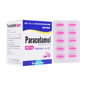 Paracetamol 650mg Mediplantex 10 vỉ x 10 viên (Paracetamol)