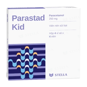 Parastad Kid 250mg Stellapharm 4 vỉ x 4 viên (Paracetamol)