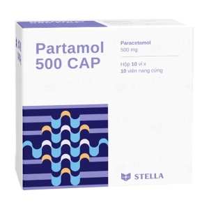 Partamol 500 Cap Stellapharm 10 vỉ x 10 viên (Paracetamol)