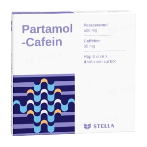 Partamol-Cafein Stellapharm 4 vỉ x 4 viên (Paracetamol + Caffeine)