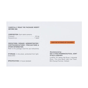 Pasquale-50 Davipharm 10 vỉ x 10 viên Pasquale-50 Davipharm 10 vỉ x 10 viên