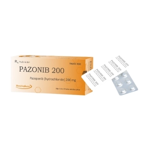 Pazonib 200 Herabiopharm 3 vỉ x 10 viên (Pazopanib)