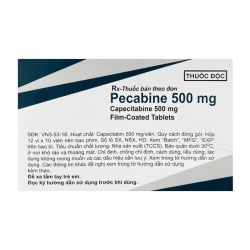 Pecabine 500mg Laboratorios Normon 12 vỉ x 10 viên Pecabine 500mg Laboratorios Normon 12 vỉ x 10 viên