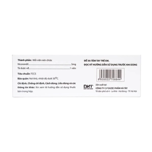 Pecrandil 5 Hataphar 6 vỉ x 10 viên (Nicorandil)