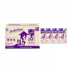 PediaSure 10+ Pha Sẵn Hương Vani Abbott Thùng 48 hộp x 180ml