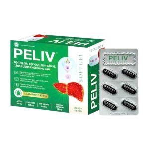 Peliv Softgel 10 vỉ x 6 viên - Hỗ trợ giải độc gan