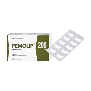 Pemolip 200 Merap 2 vỉ x 10 viên (Cefditoren)