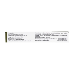 Pemolip 200 Merap 2 vỉ x 10 viên (Cefditoren)