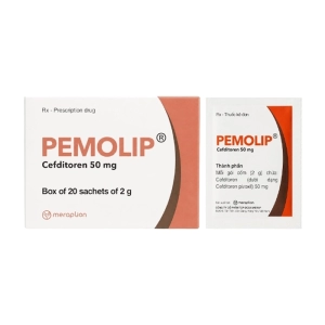Pemolip 50mg Merap 20 gói x 2g (Cefditoren)