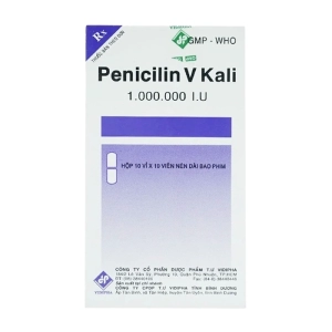 Penicilin V Kali 1.000.000 I.U Vidipha 10 vỉ x 10 viên Penicilin V Kali 1.000.000 I.U Vidipha 10 vỉ x 10 viên