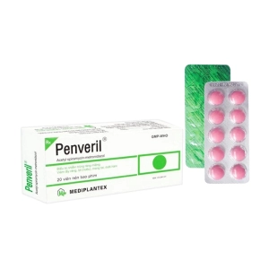 Penveril Mediplantex 2 vỉ x 10 viên (Acetyl spiramycin + Metronidazol)