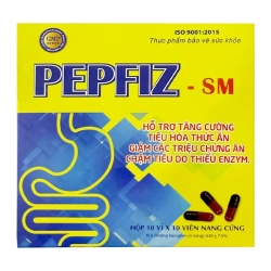 Pepfiz SM TC Pharma 10 vỉ x 10 viên - Hỗ trợ tăng cường tiêu hoá thức ăn Pepfiz SM TC Pharma 10 vỉ x 10 viên - Hỗ trợ tăng cường tiêu hoá thức ăn