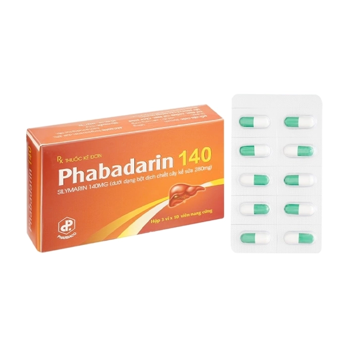 Phabadarin 140 Pharbaco 3 vỉ x 10 viên Phabadarin 140 Pharbaco 3 vỉ x 10 viên