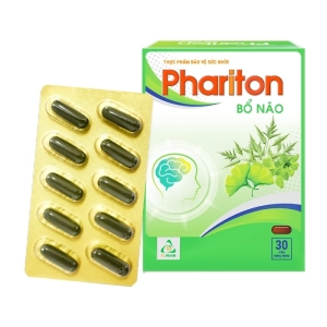 Phariton Bổ Não TV.Pharm 3 vỉ x 10 viên - Hỗ trợ suy giảm trí nhớ