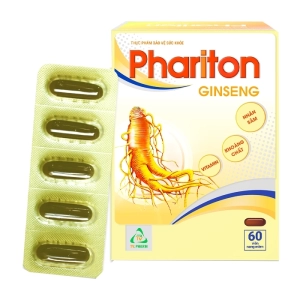 Phariton Ginseng TV.Pharm 12 vỉ x 5 viên - Hỗ trợ bồi bổ sức khỏe