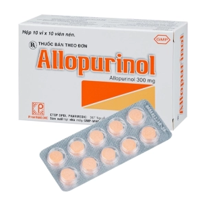 Allopurinol 300mg Pharmedic 10 vỉ x 10 viên
