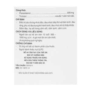 Cemofar 500 Pharmedic 10 vỉ x 10 viên