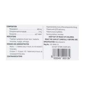 Coldfed Pharmedic 10 vỉ x 10 viên