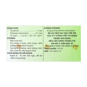 Tyrotab Pharmedic 10 vỉ x 8 viên