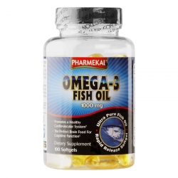 Tpbvsk dầu cá Pharmekal Omega 3 Fish Oil 1000mg, Chai 100 viên