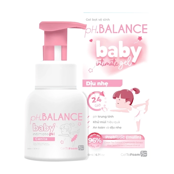 pH.Balance Baby Intimate Gel CPC1 Hà Nội 200ml - Gel bọt vệ sinh (dịu nhẹ)