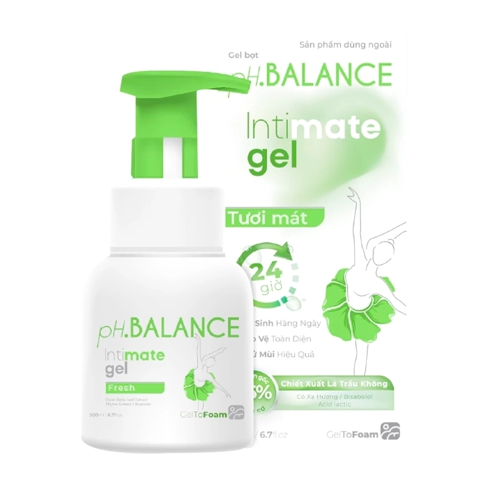 pH.Balance Bio Intimate Gel CPC1 Hà Nội 200ml – Gel bọt (tươi mát)