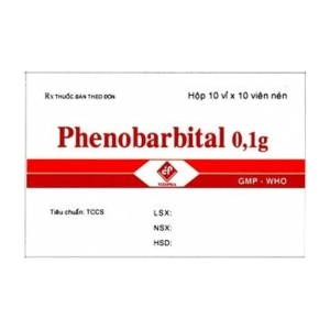 Phenobarbital 0.1g Vidipha 10 vỉ x 10 viên (Phenobarbital)
