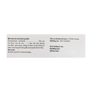 Philclonestyl 250 Boston Pharma 3 vỉ x 10 viên Philclonestyl 250 Boston Pharma 3 vỉ x 10 viên