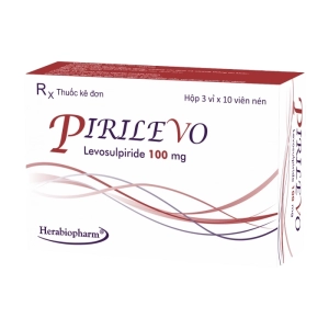 Pirilevo 100mg Herabiopharm 3 vỉ x 10 viên (Levosulpiride)