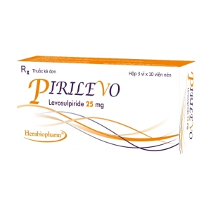 Pirilevo 25mg Herabiopharm 3 vỉ x 10 viên (Levosulpiride)