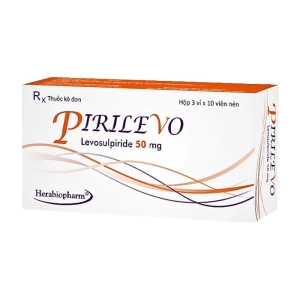 Pirilevo 50mg Herabiopharm 3 vỉ x 10 viên (Levosulpiride)