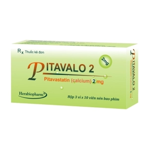 Pitavalo 2 Herabiopharm 3 vỉ x 10 viên (Pitavastatin calcium)