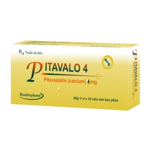 Pitavalo 4 Herabiopharm 3 vỉ x 10 viên (Pitavastatin calcium)