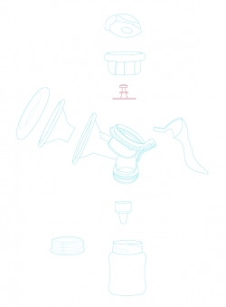 Pit-tông hút sữa cơ Sanity AP-154AM