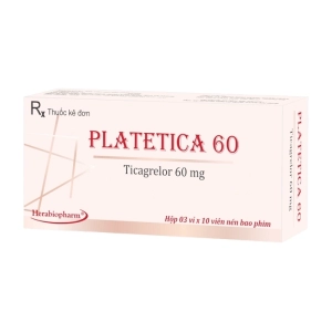 Platetica 60 Herabiopharm 3 vỉ x 10 viên (Ticagrelor)