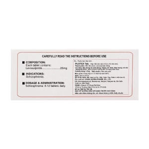 Plotex Tab. 25mg Union Korea Pharm 10 vỉ x 10 viên (Levosulpiride)